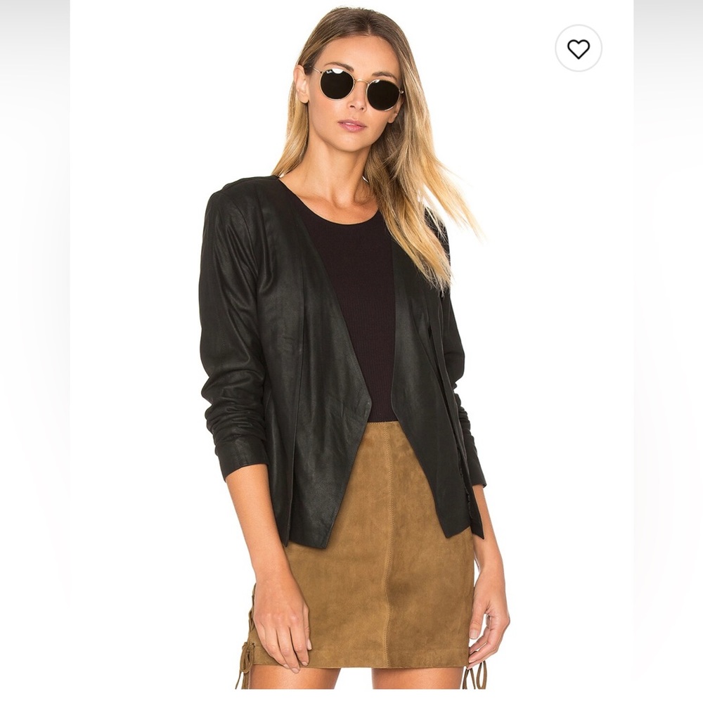 Cupcakes & cashmere Leather Jacket